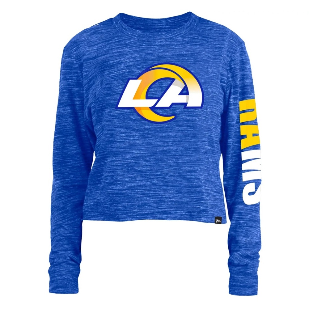 NWT [New Era] Los Angeles LA Rams NFL Long-Sleeved Cropped Shirt Sz S M L XL 2XL